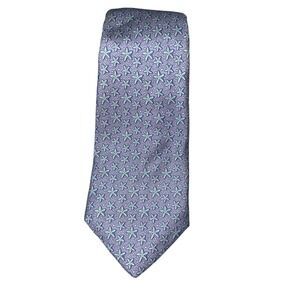Vineyard Vines Mens Tie 100% Silk Blue Starfish Ocean Water Shep &‎ Ian USA